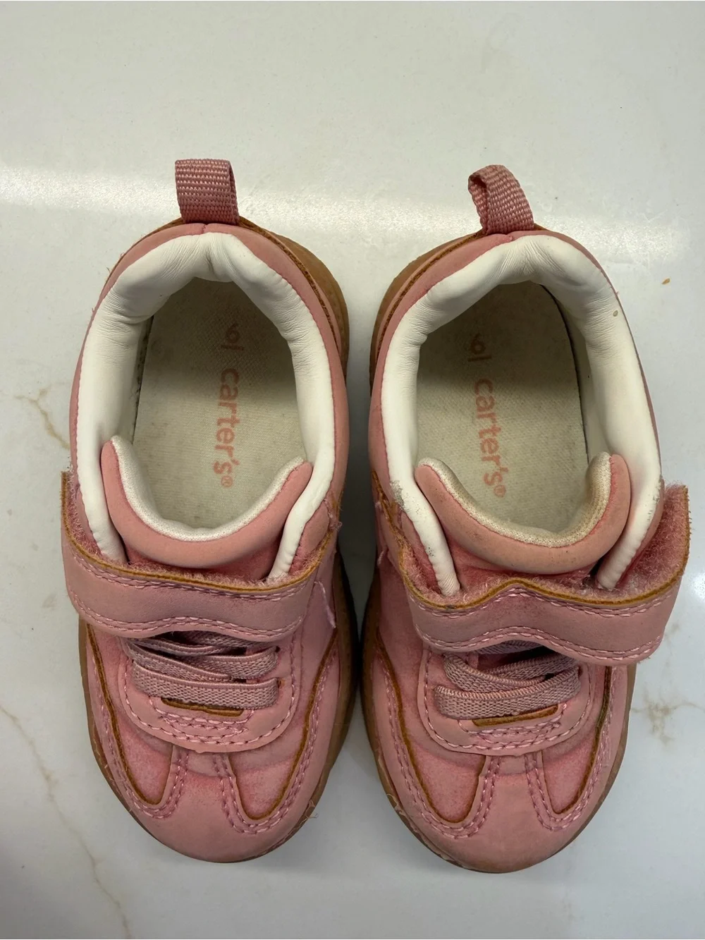 Carter's Pink Toddler Hook-and-Loop Sneakers